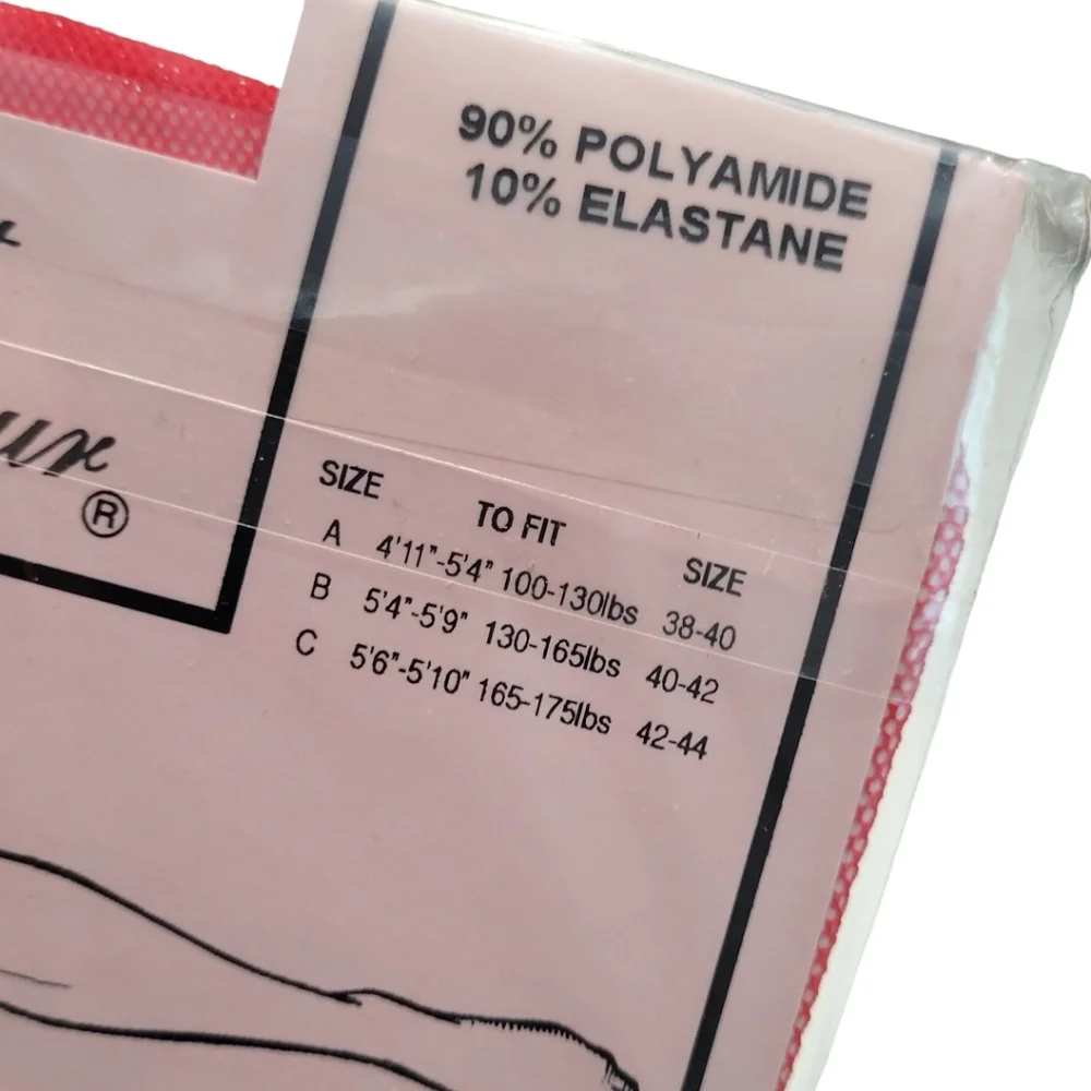 Agent Provocateur Hold Up Stockings Europa Sheer Red Vintage NWT Size B